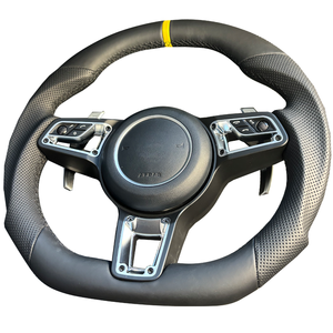 Volant de direction Pors-che amélioré compatible avec <span class=keywords><strong>Porsche</strong></span> Panamera Macan Cayenne 918 911 718 970 971 958, véritable volant en fibre de carbone - Product Image 6