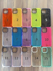 Funda de TPU transparente para teléfono móvil Samsung, carcasa rígida personalizada en color rosa y azul, para <span class=keywords><strong>Android</strong></span> S23 ultra A53 A52 - Product Image 2