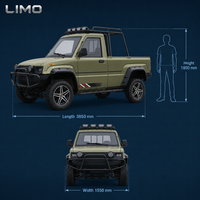 Электрический пикап 4x4 на заказ с грузовым отсеком для перевозки товаров на ранчо, напрямую от производителя