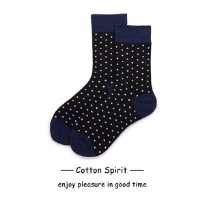 <span class=keywords><strong>ESPRIT</strong></span> Calcetines finos transpirables por encima de la rodilla para <span class=keywords><strong>mujer</strong></span>, de algodón con estampado de puntos, paquete múltiple de 2 pares, azul marino 6120, talla 39-42 - Product Image 4