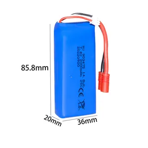 Factory direct 25C 7.4v 903475 2000mah lithium battery pack polymer electric aircraft Electric aircraft battery