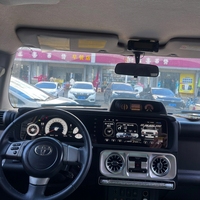 Autoradio Android double écran tactile 12,3 pouces pour tableau de bord avec GPS, CarPlay et caméra de recul pour FJ