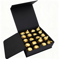 Snacks Tiroir Boîte Personnalisable Élégant pour Fruits Secs et Noix Doux Chocolat Cadeau Snack Box Gourmet Cadeau Avec Gaufrage Ruban