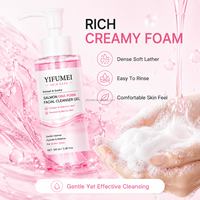 Gel Nettoyant Visage au ADN de Saumon PDRN, Nettoyage Doux, Hydratant, Équilibrant, Soin Quotidien pour Tous Types de Peau, Flacon OEM