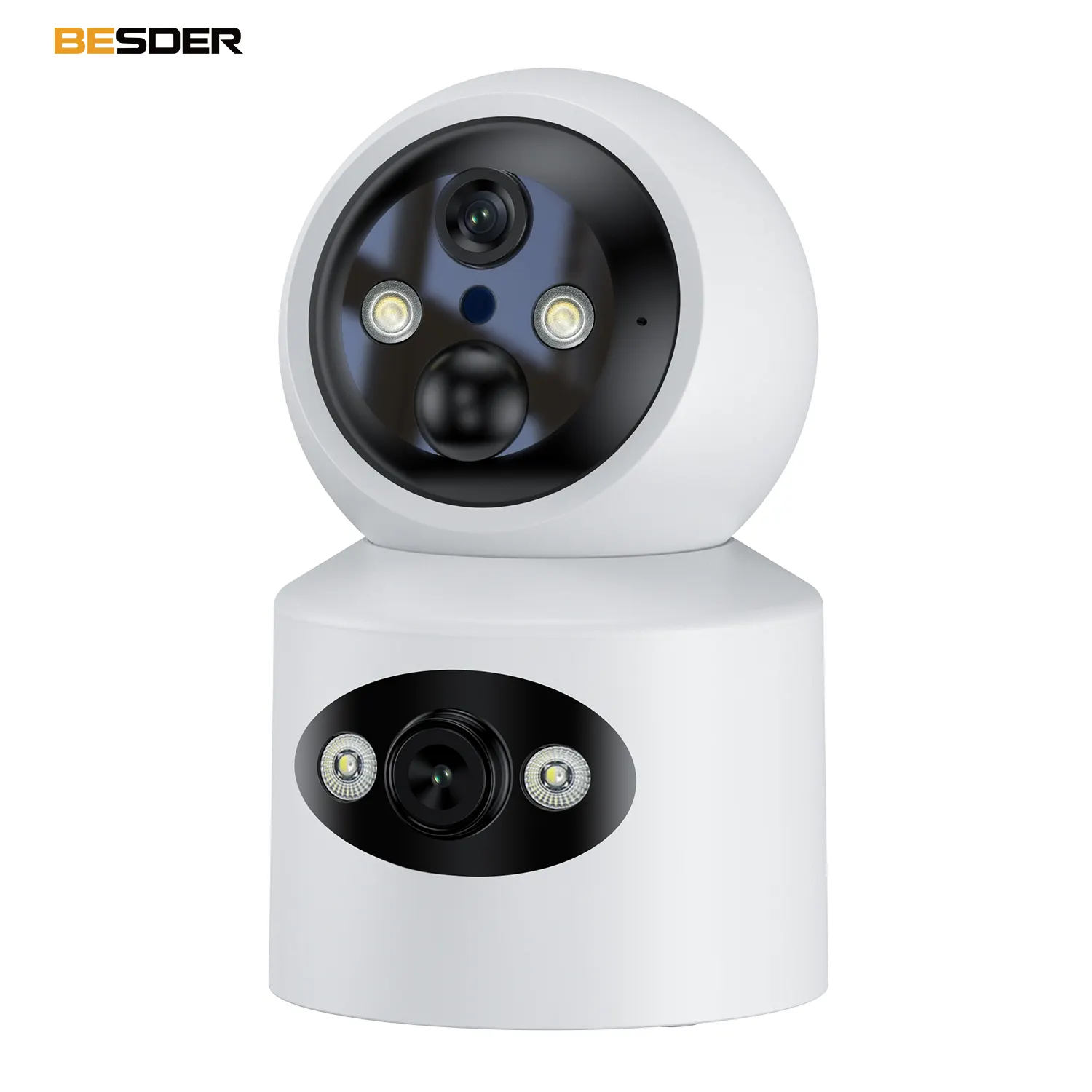 BESDER Full HD 4MP Wifi Cámara CCTV recargable Interior Seguimiento automático Detección humana inteligente Seguridad Wifi Cámara