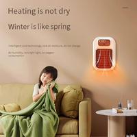 Radiateur Électrique Mural Compact pour Petites Pièces & Salles de Bain, Chauffage Céramique PTC, Minuteur, Télécommande, Idéal pour une Chaleur Rapide
