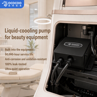 Pompe de refroidissement liquide OCOCOO en aluminium anodisé avec ports d'entrée/sortie, supports de montage, fiable, silencieuse, stable et compacte pour équipement de beauté