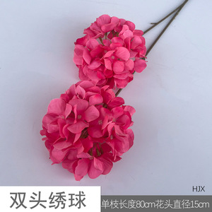 Flores Artificiales de Hortensia de Seda Hechas a Mano para Decoraciones de Boda, Arreglos Florales para Paredes, Escenarios y Suelos - Product Image 5