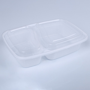 Contenants alimentaires en plastique et boîtes alimentaires en plastique compatibles avec le réfrigérateur, forme rectangulaire maximisant l'espace sur les étagères, empilables - Product Image 5