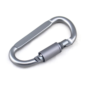 2020 new 25KN Screw Locking Aluminum Alloy for Rocking Climbing Rescue, Customized D Shape small 25kn climbing carabiner