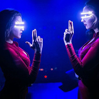 Accessoires de costume lumineux de qualité supérieure pour Halloween, pour boule LED gonflable avec impression de logo personnalisé et livraison rapide avec OEM