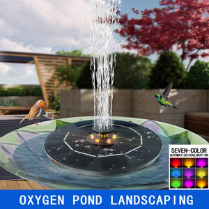 Fontaine solaire pour oiseaux, abreuvoir solaire pour oiseaux, fontaine de jardin, décoration de fontaine extérieure pour oiseaux - Product Image 3