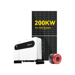 Hệ thống phát điện kết nối lưới 200Kw Bảng điều khiển năng lượng mặt trời + Bộ điều khiển MPPT + Hỗ trợ khung mặt đất với thiết kế dự án miễn phí - Product Image 1