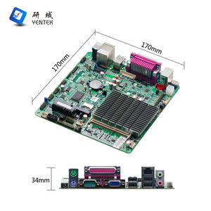 Yentek Mini Itx Industrial <b>Motherboard</b> J1900 Ddr4 Single Channel Vga HdmI LvdS Edp With Dual Serial Ports - Product Image 1