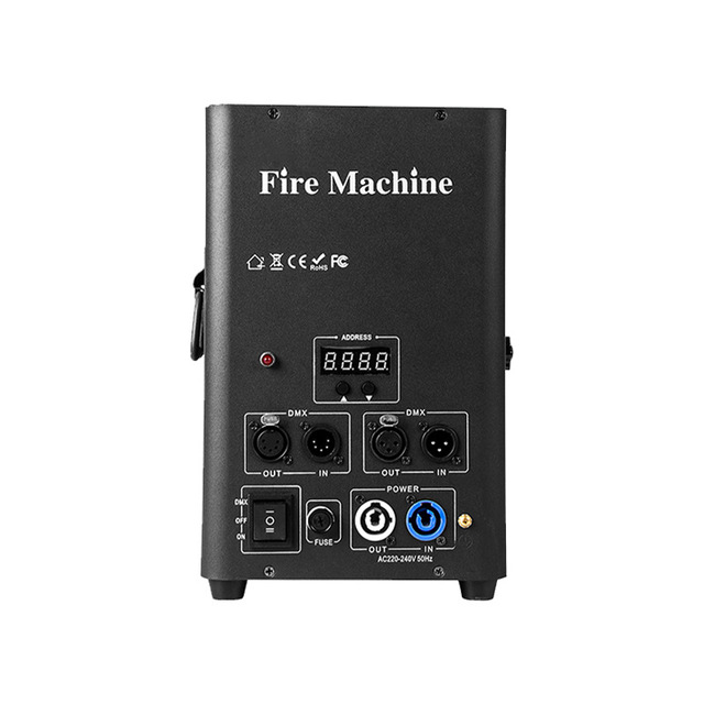 Stage Single-Head Flamethrower Bar Performance Atmosphere Props DMX521 Effect Real Flame Equipment Fire Column Machine