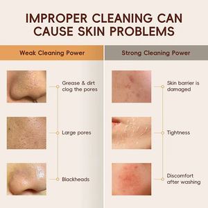 Crema <span class=keywords><strong>Viso</strong></span> Vegana Biologica <span class=keywords><strong>Detergente</strong></span> Delicato Idratante Illuminante Riparatore dei Pori Riduzione dei Punti Neri <span class=keywords><strong>Detergente</strong></span> Setoso - Product Image 4