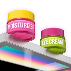 Luxury Cosmetic Frosted Pink Glass <b>Empty</b> Face Body Eye Cream 50g Cosmetic Container <b>Jar</b> With Lids - Product Image 4