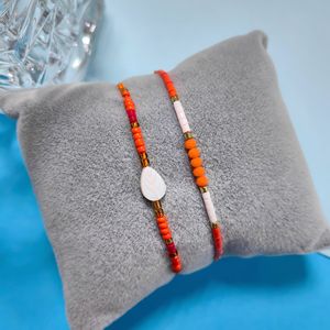 <span class=keywords><strong>Kit</strong></span> de <span class=keywords><strong>bracelet</strong></span> en <span class=keywords><strong>macramé</strong></span> avec perles de rocaille, fil de verre opale, style bohème, fournitures de bijoux faits à la main, vente en gros - Product Image 6