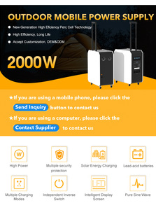 Venta al por mayor estación de energía <span class=keywords><strong>port</strong></span>átil al aire libre 2000W generador solar batería de energía recargable banco de carga para acampar - Product Image 6