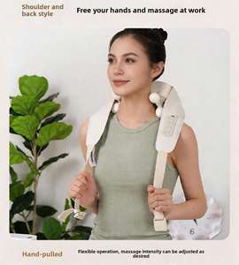 Masseur électrique pour le cou et les épaules avec chaleur, thérapie par massage Shiatsu, chaise de massage cervicale et trapèze pour soulager les douleurs musculaires - Product Image 4