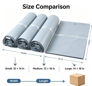 Sacs d'expédition personnalisés avec logo, en polyéthylène imperméable, auto-adhésifs, imprimés, durables et résistants aux déchirures - Product Image 3