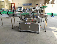 Machine automatique d'étiquetage de bouteilles en plastique (étiquetage sur 3 côtés : col, face avant et arrière)