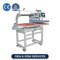 Presse à chaud pneumatique entièrement automatique à double station pour l'impression DTF sur vêtements et T-shirts – Nouveauté