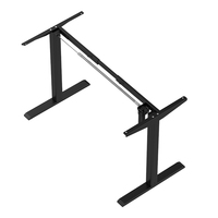 Cadre de bureau électrique réglable en hauteur à moteur unique, entièrement personnalisable, pour position assise-debout, ergonomique