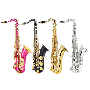 NAOMI OEM Saxophone laqué or Instruments à vent Saxophone ténor avancé en laiton pur SET - Product Image 2
