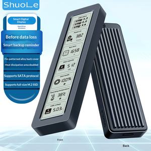 Shuole M.2 SL-TN26-P สมาร์ทหน้าจอแสดงผลสถานะของแข็งไดรฟ์สากล SATA โปรโตคอลความเร็วสูง USB 3.2 Type-C อลูมิเนียมอัลลอยด์ - Product Image 5