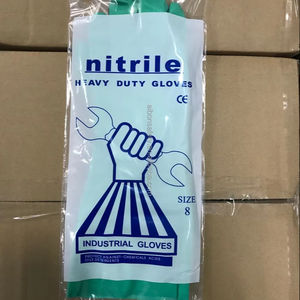 Résistant aux produits chimiques Résistant aux acides ménagers, aux solvants alcalins et aux huiles Gants de travail de sécurité Gants en nitrile pour la maison - Product Image 1