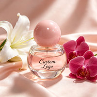 Flacon de parfum de voyage rond fantaisie en verre de 15 ml avec boîte personnalisée et bouchon à sertir de 15 mm