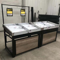 Jm Hotsale Groothandel Supermarkt Vers Fruit Groente Mand Opslag Stand Display Rack