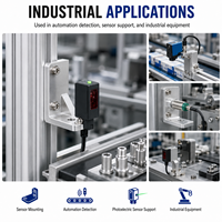 Support de montage de capteur en aluminium CNC de précision personnalisé pour capteurs industriels, équipements d'automatisation et systèmes de vision