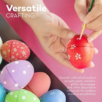 Œuf de Pâques géant en papier mâché biodégradable personnalisé en pulpe pour fête, à monter soi-même, en vrac