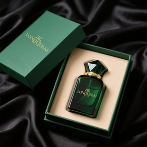 Green square Madam the Golden Lid Glass <b>Bottle</b> Manufacturers 30ml 50ml 100ml Sprayer Perfume <b>Bottles</b> Glass With <b>Box</b> - Product Image 2