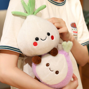 Peluche all'ingrosso a forma di verdure dei cartoni animati: adorabili cuscini in peluche a forma di <span class=keywords><strong>aglio</strong></span>, zenzero e cipolla, simpatici giocattoli in peluche a forma di verdura per il comfort - Product Image 6