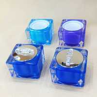 Nouvelle couleur acrylique Deluxe qualité pot de crème en plastique PS boîte de Distribution de soins de la peau pour crème Essence huile essentielle