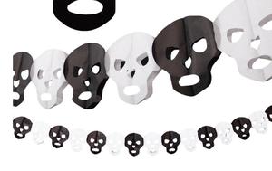 Vòng Hoa Halloween Băng Rôn Giấy Lớn Dây Treo Hình Dơi Bí Ngô Bóng Ma Trang Trí Tiệc - Product Image 4