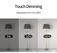 Interrupteur intelligent pour panneau lumineux EU/UK, compatible Tuya, avec variateur de lumière, contrôle sans fil Wifi, commande via l'application Tuya, fonctionne avec Alexa et Google Home