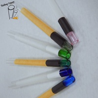 Papier à cigarettes en verre transparent de 10 mm de diamètre, logo personnalisé, papier à cigarettes en verre coloré, vente en gros