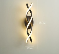 Lampu Dinding LED Minimalis Modern Lampu Lorong Pintu Masuk Lampu Dinding Latar Belakang Samping Tempat Tidur Spiral