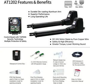 LM1202 ouvre-porte pivotante de haute qualité, double <span class=keywords><strong>moteur</strong></span> pivotant automatique pour <span class=keywords><strong>portail</strong></span> robuste - Product Image 4