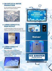 Distributore Automatico di Ghiaccio in Sacchetti 100kg/24h Self-service Macchina Automatica per Cubetti di Ghiaccio Puro in Vendita - Product Image 4