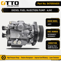 Pompe haute pression pour excavatrice OTTO 0470504031 Pompe d'injection de carburant VP44 pour moteur Isuzu 4JH1 4JH1-TC D-Max Pièces de rechange diesel