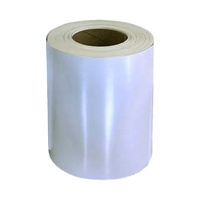 Rouleau de papier auto-adhésif, Transparent, en PVC PET, BOPP vinyle mat, argent, étiquette thermique, 50 unités