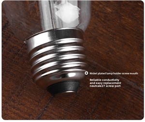 Ampoule à filament <span class=keywords><strong>LED</strong></span> Vintage Edison <span class=keywords><strong>E27</strong></span> 4W/6W/8W AC 220V G80 <span class=keywords><strong>G95</strong></span> élégant décor à la maison entrepôt éclairage verre lampe corps rétro ampoules - Product Image 4