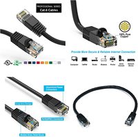Kabel Patch Ethernet UTP luar ruangan kucing 6e pabrikan padat RJ45 kabel LAN jalinan jaringan tembaga harga kompetitif