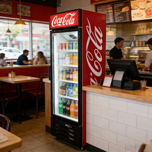 Congélateur de vitrine commercial, <span class=keywords><strong>réfrigérateur</strong></span> à rideau d'air ouvert pour supermarché, pour viande, légumes, fruits - Product Image 3