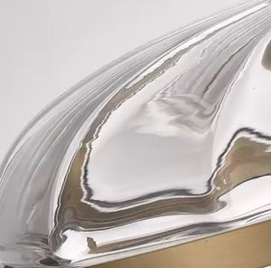 Lámpara colgante de calabaza de diseño moderno para restaurante Luz colgante de vidrio blanco - Product Image 2